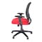 We'Re It We're it, Zapp Series Black Mesh Back Adjustable Task Chair with Red Fabric Seat and Black Frame OFD500F-RED - alternate 2