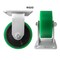 Hyw Products Heavy Duty Caster 5in Green Polyurethane on Cast Iron Wheel, Rigid 40-50R-A1-PC(G) - alternate 2