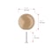 Richelieu Firenze Collection 1 9/16-inch (40 mm) Champagne Bronze Traditional Round Closet Door Knob BP878940CHBRZ - alternate 3