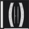 Vdomdoors Metal Double Doors Deux 6500 Black Enamel Frosted Glass 1 Sidelight Entry Modern Painted 86x96 (W72 DEUX6500DEXD-BLK-W72+14xH96-LH-I - alternate 1