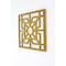 Homeroots 24" X 24" X 1" Bright Gold Mirrored Wooden Wall Decor 274556 - alternate 1
