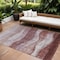 Homeroots 8' X 10' Blush And Brown Abstract Washable Indoor Outdoor Area Rug 604962 - alternate 1