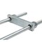 Mytee Products 20in Square 5/8in-11 U-Bolt Kit with Tie Bars, Hex Nuts & Split Lock Washers UBSB-20 - alternate 2