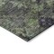 Homeroots 8' Green Charcoal And Black Round Floral Washable Indoor Outdoor Area Rug 604146 - alternate 2