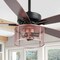 Jonathan Y Max 52" 3-Light Farmhouse Industrial Iron/Wood Mobile-App/Remote-Controlled LED Ceiling Fan, Black/Re JYL9721B - alternate 2