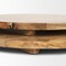 Homeroots Set of Two Natural Solid Wood Handmade Round Serve Boards With Handles 609083 - alternate 2