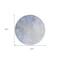 Homeroots 8' Navy Blue And Denim Blue Round Ombre Washable Indoor Outdoor Area Rug 577910 - alternate 2