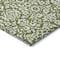 Homeroots 10' X 14' Olive Green And Ivory Damask Washable Indoor Outdoor Area Rug 595180 - alternate 3