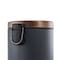 Elama 3 Gallon Stylish Grey and Copper Soft Pedal Office, Kitchen and Bathroom Trash Bin EL-12 - alternate 3