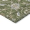 Homeroots 8' Olive Green Brown And Ivory Round Moroccan Washable Indoor Outdoor Area Rug 605171 - alternate 2