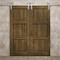 Sartodoors Modern Double Barn Door 60 x 80 inches, Ego 5010 Marble Oak, 13FT Silver Rail Track Set, Solid Pa EGO5010DB-S-DMR-60 - alternate 2