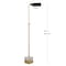 Jonathan Y Iva 56.5" Adjustable Brass Library LED Floor Lamp, Brass Gold/Carrara Marble JYL3029A - alternate 2