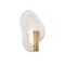 Troy Lighting Jura Integrated LED Wall Sconce by Chandler McLellan, Ceramic Rustic Shell, 10 In x 14.5 In B3915-PBR/CRH - alternate 3
