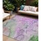 Homeroots 9' X 12' Purple Abstract Washable Non Skid Indoor Outdoor Area Rug 559193 - alternate 1