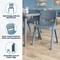 Flash Furniture Plastic Stacking School Chairs with 10.5 in Seat Height in Dusty Blue, 2PK 2-YU-YCX-003-DSTYBL-GG - alternate 3