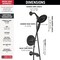 Delta Albion Monitor 14 Series Tub and Shower Trim Only with In2ition Hand Shower Matte Black T144855-BL-I - alternate 2