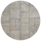 Homeroots 8' Beige Taupe And Brown Round Patchwork Washable Indoor Outdoor Area Rug 581571 - alternate 3
