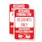 Signmission Reserved Parking Sign Reserved Parking for Residents On, 12'' X 18'', Heavy Gauge Aluminum, 2PK A-1218-2PACK-23042 - alternate 1