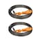 Mytee Products Wire Rope Steel Winch Cable 3/8in x 50ft Self-Locking Swivel Hook Towing Flatbed, 2PK WW38-50x2 - alternate 3