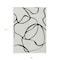 Homeroots 8' X 10' White And Black Abstract Washable Indoor Outdoor Area Rug 597532 - alternate 1
