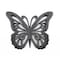 Homeroots 23" X 19" Black Rustic Butterfly Wooden Wall Decor 274489 - alternate 1
