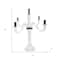 Homeroots 20" Clear And Silver Crystal Tabletop Candelabra Candle Holder 590248 - alternate 2