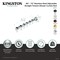 Kingston Brass 60"-72" Stainless Steel Adjustable Tension Shower Curtain Rod with Rings, Brushed Brass KSR117 - alternate 2