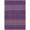 Homeroots 5' X 8' Purple Pink And Yellow Tribal Washable Indoor Outdoor Area Rug 582585 - alternate 2