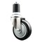 Service Caster 4 Inch 316SS Black Polyurethane Wheel Swivel 1-3/4 Inch Expanding Stem Caster SCC-SS316EX20S414-PPUB-BLK-134 - alternate 1
