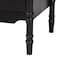 Baxton Studio Marisela Black Wood Nightstand with Gold Handles 260-14262-ZORO - alternate 3