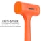 Neiko 3 LB Dead Blow Hammer, Neon Orange 02848A - alternate 2
