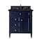 James Martin Vanities Brittany 30" Single Vanity, Victory Blue, w/ 3 CM Phantome Eclos Top 650-V30-VBL-3PHT - alternate 1