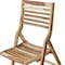 Homeroots 22" Brown Solid Wood Outdoor Folding Dining Chair 383479 - alternate 2