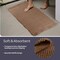 Lavish Home 2-Piece Waffle Bath Mat Set for Boho Bathroom Decor Non Slip Rugs for Shower, Tub, or Vanity ST-BATH3-NAT - alternate 5