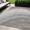 Homeroots 5' X 8' Gray Silver And Beige Abstract Washable Indoor Outdoor Area Rug 577296 - alternate 1