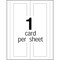 Avery Dennison 3.5 x 11" White Tent Card, Pk50 5309 - alternate 3
