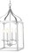 Jonathan Y Ruth 11" 4-light Traditional Classic Lantern Metal/Glass LED Pendant, Silver JYL7403B - alternate 2