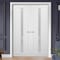 Sartodoors Double French Interior Door, 36" x 84", White QUADRO4112DD-WS-3684 - alternate 2