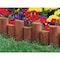 Greenes Fence 5'' to 7'' H. x 18'' L. Cedar Flexible Half-Log Lawn Edging RC32B - alternate 2