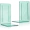 Acrimet Clear Plastic Bookends 1 Pair, Book Holder (Clear Green), 2PK 290.3 - alternate 1