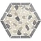 Daltile Pebble Oasis Natural Stone Framed Hexagon Pebble Mosaic 11in x 10in in Tumbled Harbor, 17PK PB45FRMHXPBMSTM - alternate 2