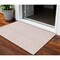 Homeroots 3' X 5' Pink And Gray Ogee Washable Indoor Outdoor Area Rug 601638 - alternate 1