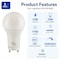 Euri Lighting A19 LED Bulb, 12W, 1100 lm, 75W Eq., 4000K, GU24, CEC/JA8/Title 24, UL EA19-12W5040CG - alternate 1