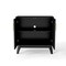 Homeroots 32in Black Wood Accent Cabinet 691679 - alternate 1