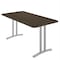Correll Rectangle Modern Design Executive Table/Desk, 60 in W, Particleboard Top, Walnut CD3060R-01-14-01 - alternate 1