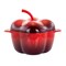 Megachef Pepper Shaped 3 Quart Enameled Cast Iron Casserole in Red MG-CP23AR - alternate 1