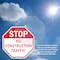Signmission Stop No Construction Traffic, 6 inch X 6 inch, Plastic Sign, 2PK OC-P-2PACK-6-110 - alternate 3