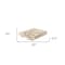 Homeroots 50" X 60" Natural Cotton Woven Floral Throw Blanket with Tassels and Fringe 518824 - alternate 2