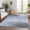 Homeroots 3' X 5' Sky Blue Gray And Ivory Abstract Washable Indoor Outdoor Area Rug 616856 - alternate 3