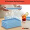 Emporio Kitchen Round Ice Cube Tray Set Pack of 1, BPA-Free, 104 Ice Balls per Tray, Lid & Tongs, Blue EMPICES102.6 - alternate 2